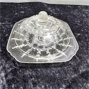 Federal glass Columbia pattern butter dish