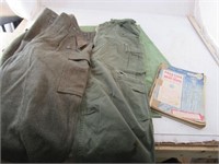 1943 Practice Army Test Book, Wool Pants Cotton