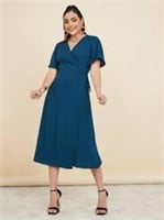 Short Sleeve Midi Dress Size Large *See Inhouse