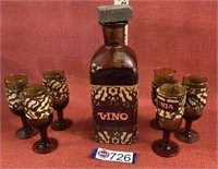 Vintage decanter and glasses