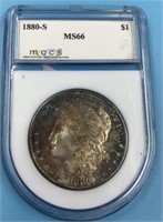1880 S Morgan silver dollar MS66 by MCCS       (33