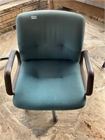 Teal color office chair