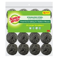 Scotch-Brite Stainless Steel Scrubbers, Durable