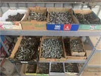 Assortment of Bolts And Nuts 12 Boxes Lot