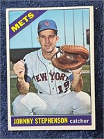 JOHNNY STEPHENSON VINTAGE 1966 TOPPS CARD