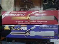 2 Brettany Professional Gold Pro Curling rods,