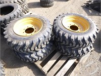 Unused 10-16.5 Skid Steer Tires/Wheels