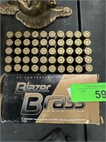 BOX OF BLAZER BRASS 357 MAGNUM BULLETS AMMO