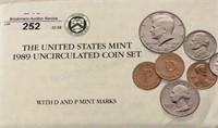 1989 UNC Mint Coin Set