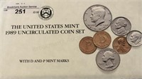 1989 UNC Mint Coin Set
