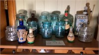 Blue Ball Jars Antique Medicine Bottles Lot