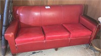 Vintage red Vinyl couch