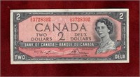 CANADA 1954 2 DOLLAR BANK NOTE BC-38d