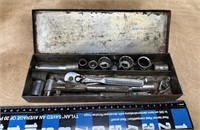 ¼” Drive socket set SK & Craftsman incomplete