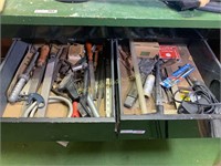 Two drawers full of assorted tools