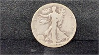 Semi-key 1938-D Silver Walking Liberty Half