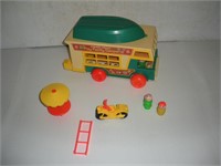 Vintage Fisher Price Play Family Camper w/People &