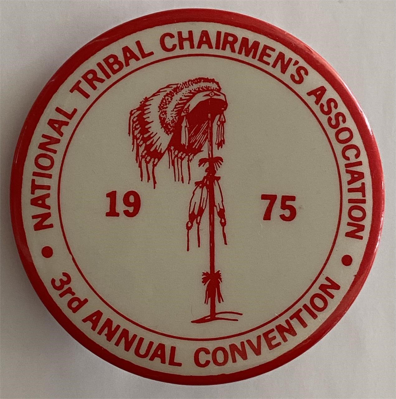 1975 National Tribal Chairmen's Association pin