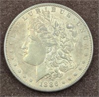 1886 Morgan Silver Dollar coin