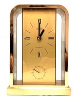 VTG Linden Westminster Desk Clock Gold Tone Finish