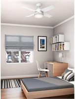Hunter Ceiling Fan with Light, White