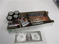 Assorted batteries, some new