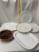 Platters and 2 Hull pie plates