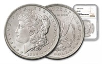 1884 o MS 63 NGC Morgan Silver Dollar