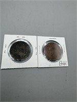 1893, 1943 Foreign Coins