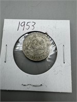 1953 Silver Foreign Coin