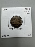 1958 Small Letters Flying Eagle Penny