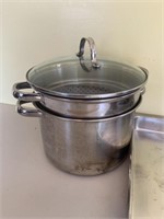 Calphalon double boiler, stainless steel pans