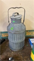 GALVANIZED FUEL CAN, 21" TALL