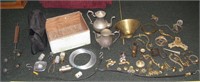 Assorted Scrap Brass Items, Etc