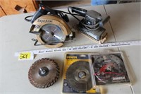 Skil saw 7 1/4" circular saw, sander & blades