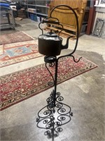 Iron pot burner stand