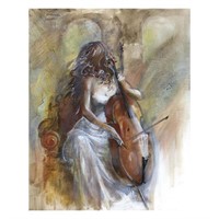 Lena Sotskova, "Sonata" Hand Signed, Artist Embell