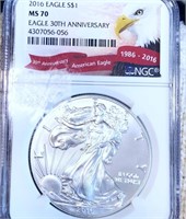 2016 Silver Eagle NGC - MS70