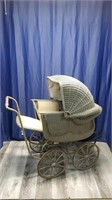 Vintage Wicker Baby Carriage Buggy