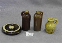 Lot of 4 miniature stoneware pieces