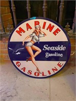 Marine gasoline sign