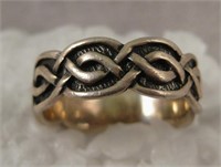 Sterling Silver Chain Tribal Ring