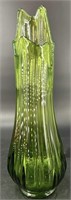 MCM Le Smith Green Ribbed Swung Vase 18”