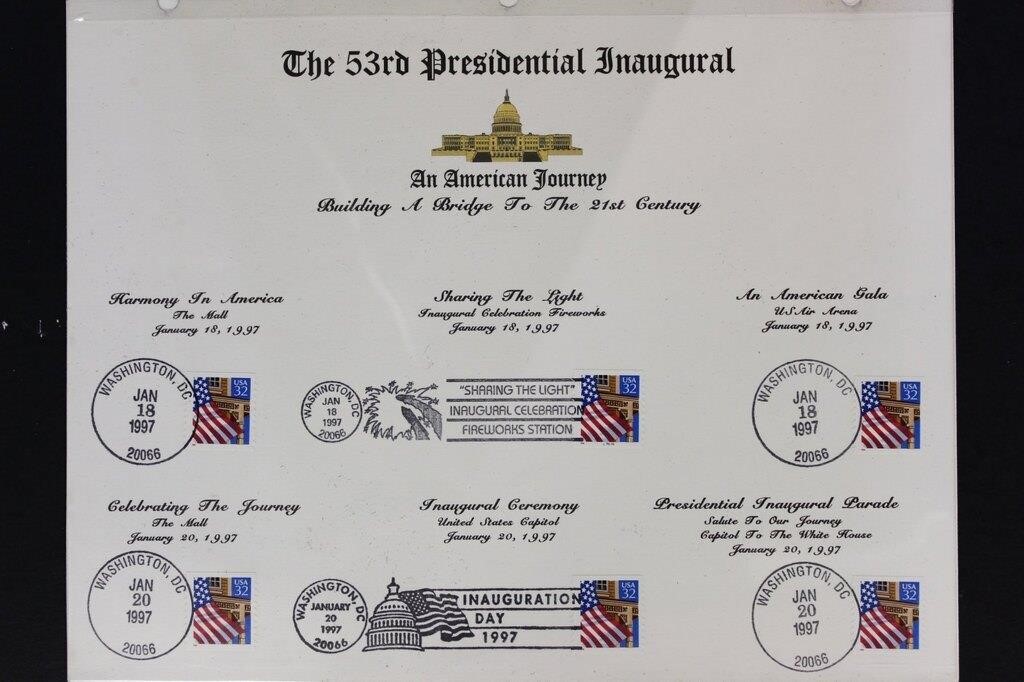 US Stamps, 1997 The 53rd Presidential Inaugural
