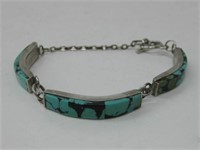 Sterling Silver & Stone Southwestern Bracelet