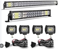 50 Inch 4d 288w Curved Led Light Bar+4d 22 Inch