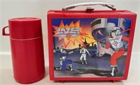 NEAT VNTG LAZER TAG PLASTIC LUNCH BOX & THERMOS