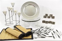 Cutlery Set, Placemats, Candles, Charger Plate