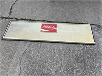 LARGE COCA COLA THEMED MENU BOARD APPROXIMATELY