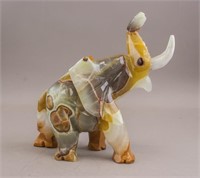 Chinese Marble Stone Carved Elephant